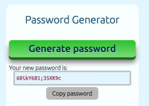 strong password generator javascript