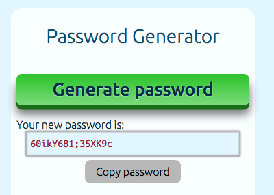 good password generator